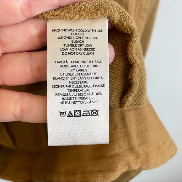 Free People Brentwood Cardigan Hooded Oversized Tan Coat Size Large - Picture 9 of 10